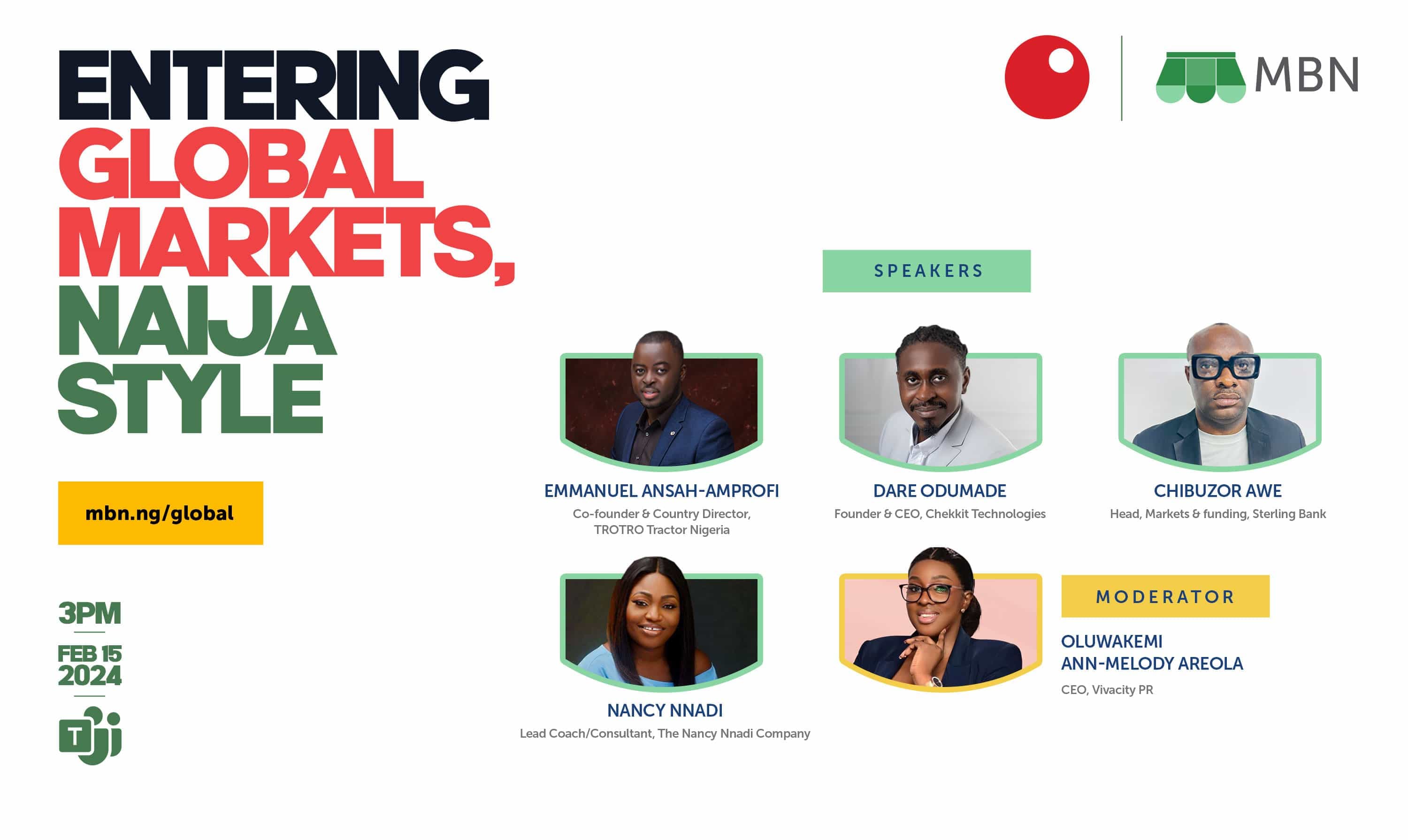 Entering Global Markets, Naija Style